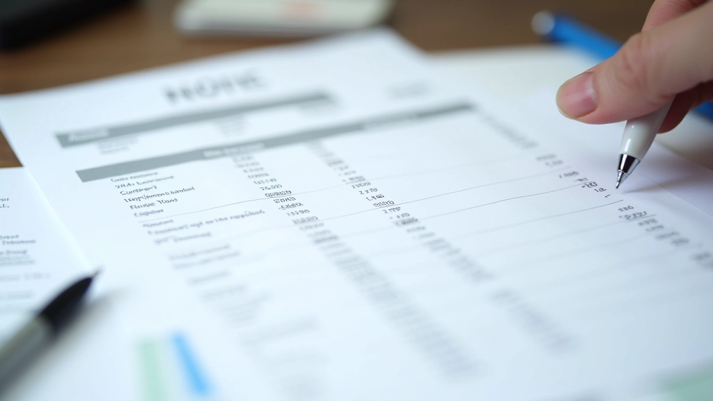 Facture détaillée montrant la répartition des charges entre loyer et services collectifs