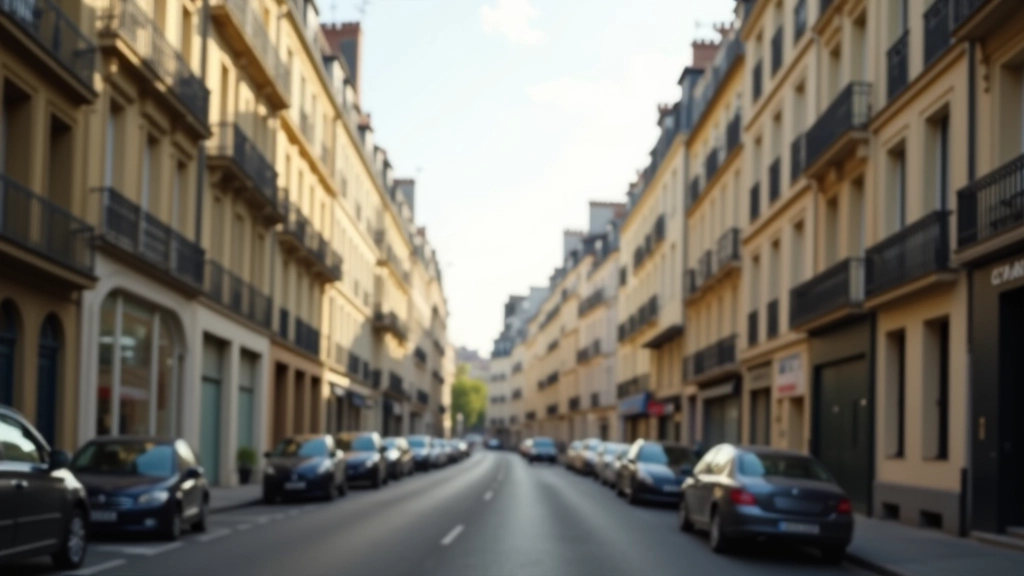 Vue d'un quartier parisien avec immeubles résidentiels