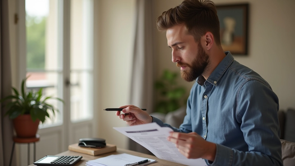 Locataire consultant un document de régularisation des charges annuelles